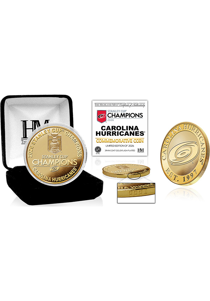 Carolina Hurricanes GOLD 2026 Stanley Cup Champs Gold Coin