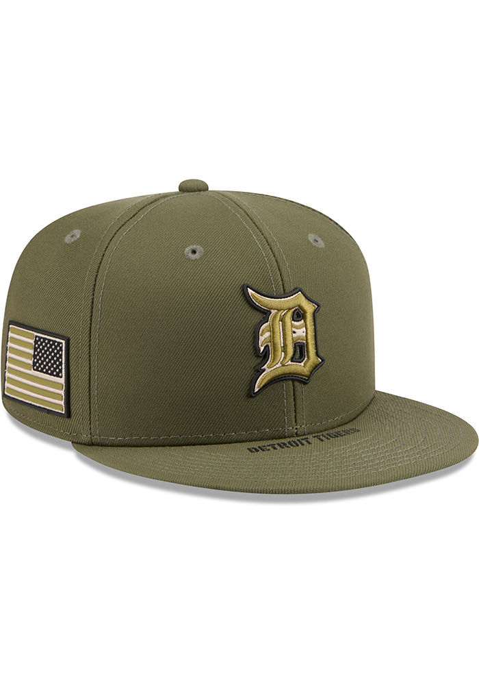 Detroit Tigers Mens 2026 MLB Armed Forces Day 59FIFTY OLIVE New