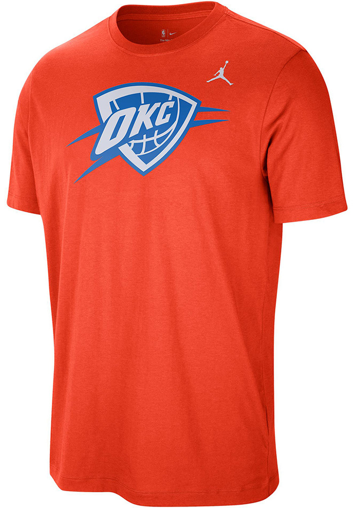Nike Oklahoma City Thunder DARKORANGE Jordan Brand Primary Logo
