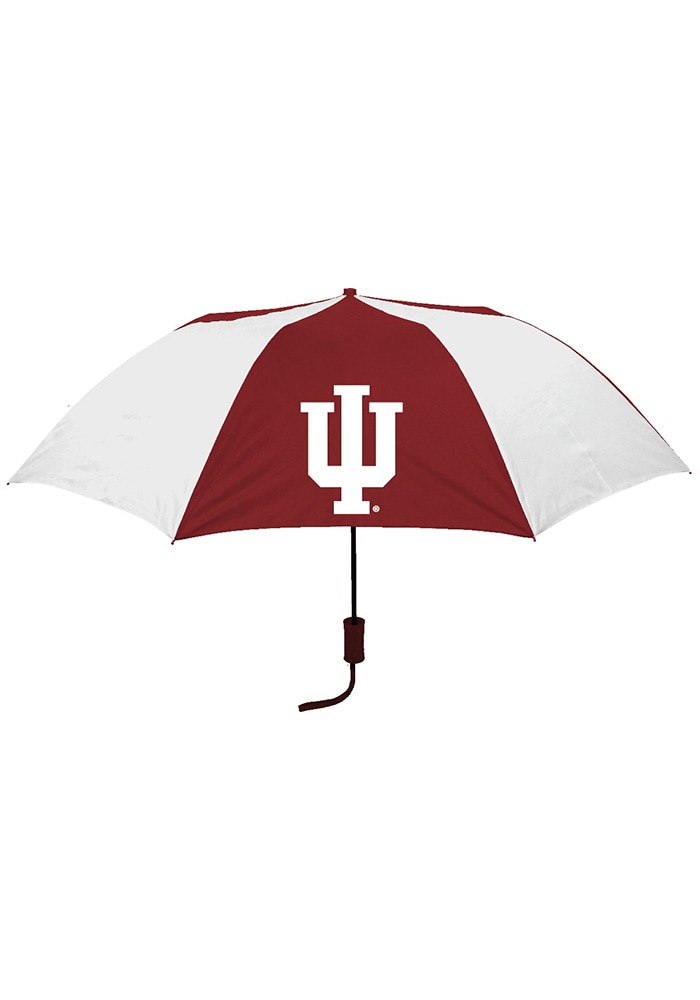 トップス House on the hill S/Stee Umbrella 100 Indiana Hoosiers CREAM Two Tone Auto Fold Umbrella - 7590865