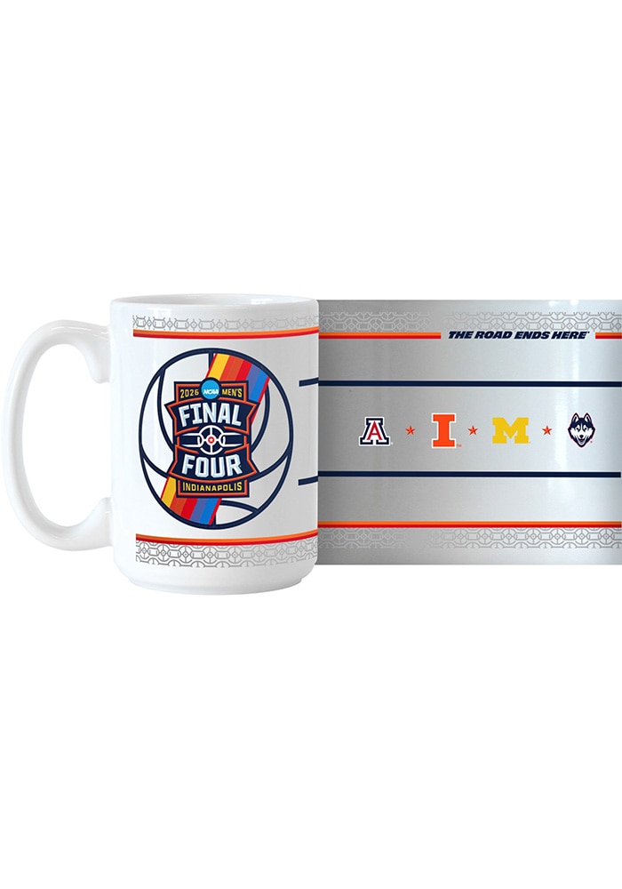 White 15oz 2026 NCAA Final Four All Team Ceramic Mug - 769626820