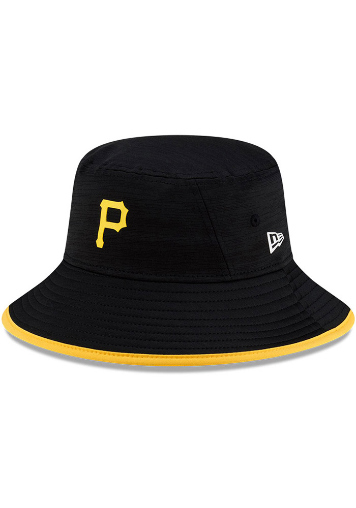 New Era Pittsburgh Pirates BLACK Digitech Drawstring Bucket Hat