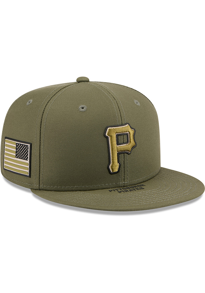 Pittsburgh Pirates Mens 2026 MLB Armed Forces Day 59FIFTY OLIVE