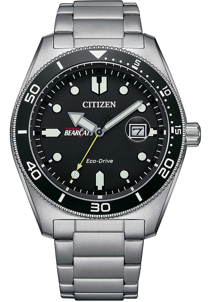 Cincinnati Bearcats SILVERGREY Eco-Drive Watch - 776118328