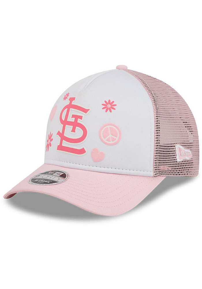 St Louis Cardinals Play 9FORTY M Crown A Frame PINK New Era Youth