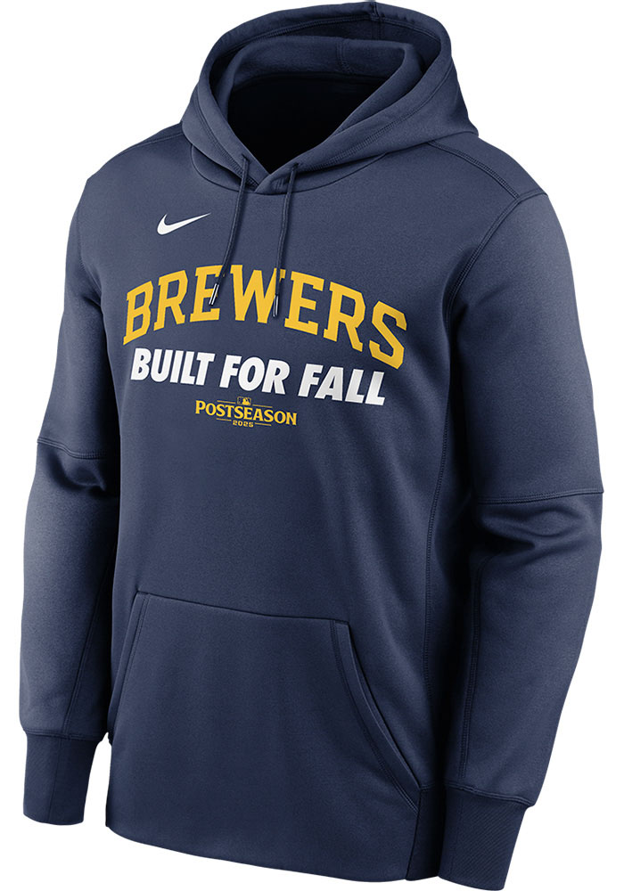 Milwaukee Brewers Mens Nike NAVY 2025 Postseason Participant