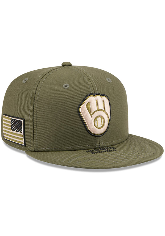 Milwaukee Brewers New Era OLIVE 2026 MLB Armed Forces Day 9FIFTY