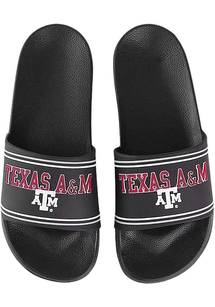 Texas A&M Aggies MAROON Raised Logo Mens Slides - 804887673 display picture 1