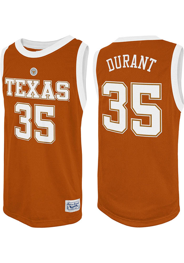 Kevin Durant Texas Longhorns BURNTORANGE Name And Number Jersey