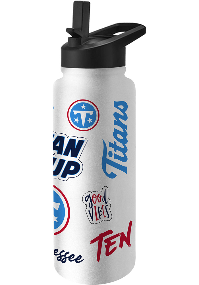 Tennessee Titans White Native 34oz Quencher Stainless Steel Bottle