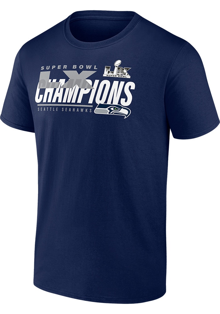 Seattle Seahawks NAVY 2025 Super Bowl Champions Lx Iconic Victory