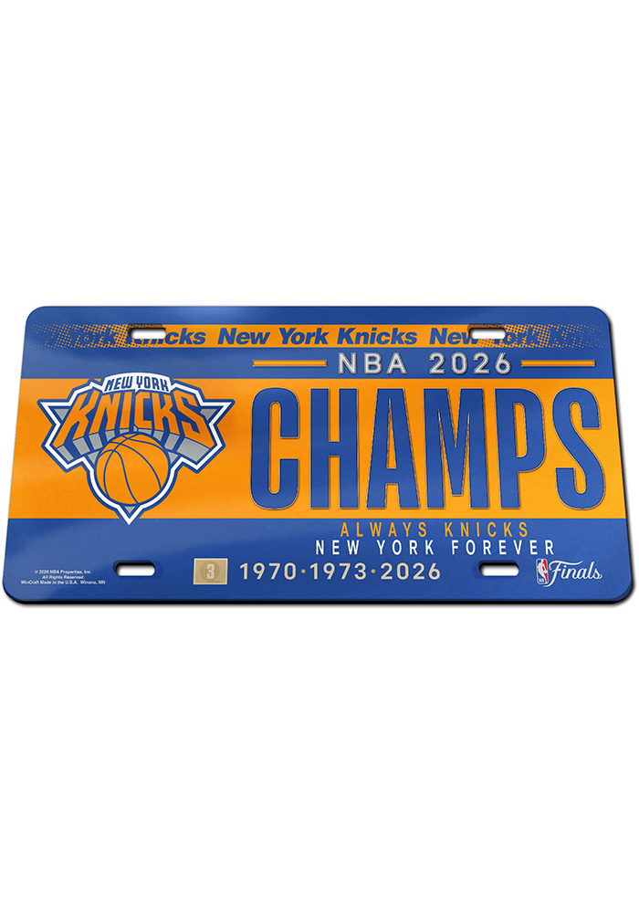New York Knicks License Plate- New York Knicks ROYAL 2026 NBA