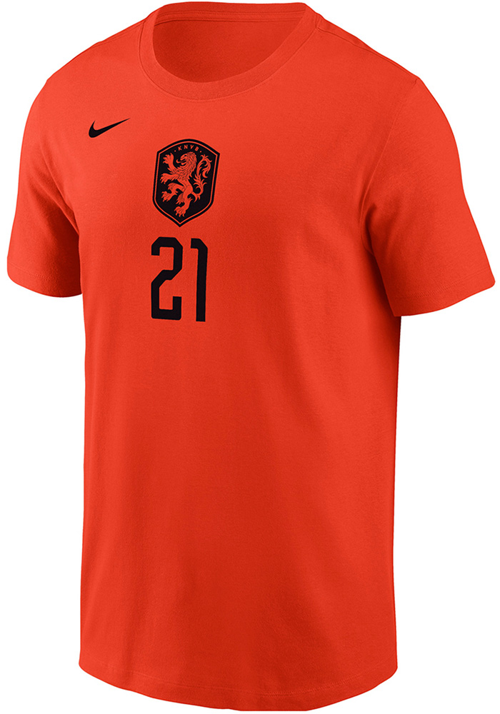Frenkie De Jong Netherlands National Team ORANGE Home Short Sleeve
