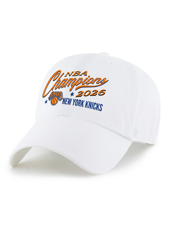 47 New York Knicks White NBA26 Finals Champions Clean Up