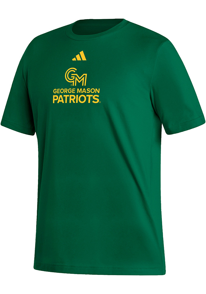 Adidas George Mason University DARKGREEN Primary Logo Short Sleeve