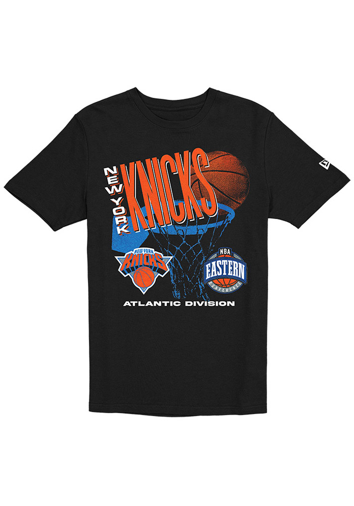 New Era New York Knicks BLACK 90's Era Short Sleeve T Shirt - 84757361