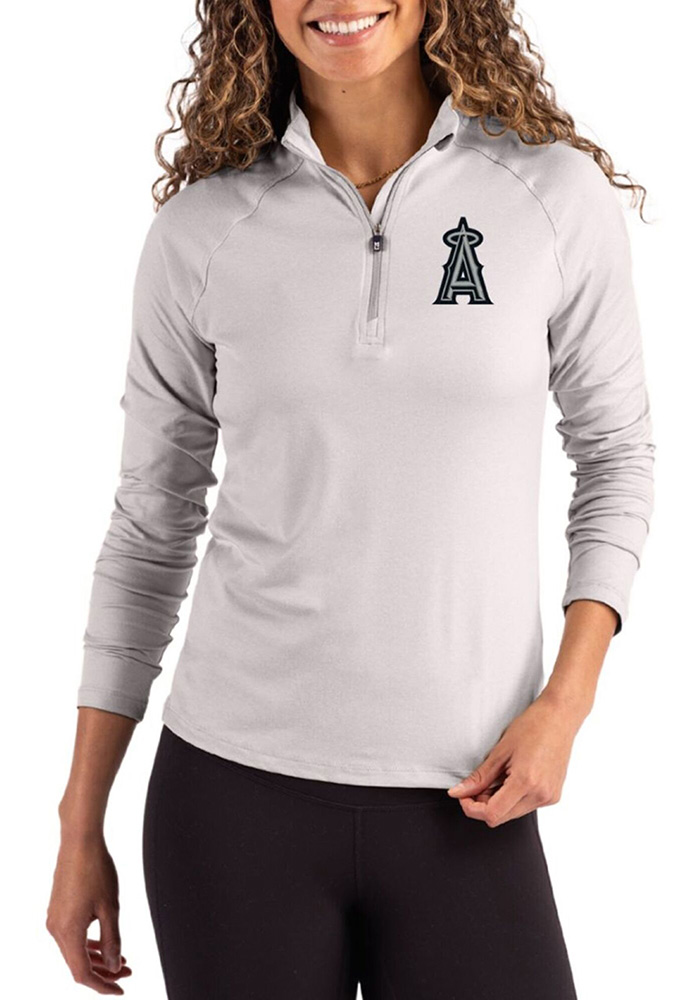 Los Angeles Angels Cutter and Buck Womens LIGHTGREY Coastline Mono