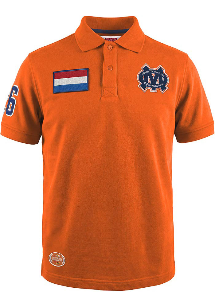 Mondetta Netherlands National Team Mens Match Day Polo ORANGE