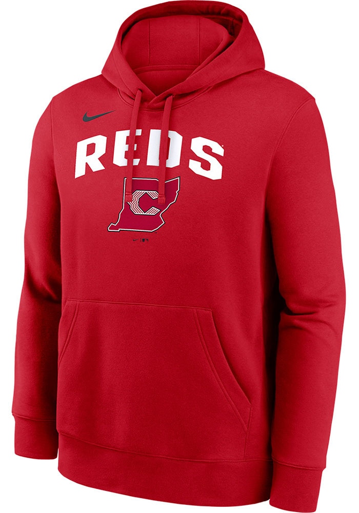 Nike Cincinnati Reds Mens Red Fanwear City Connect Club Hoodie
