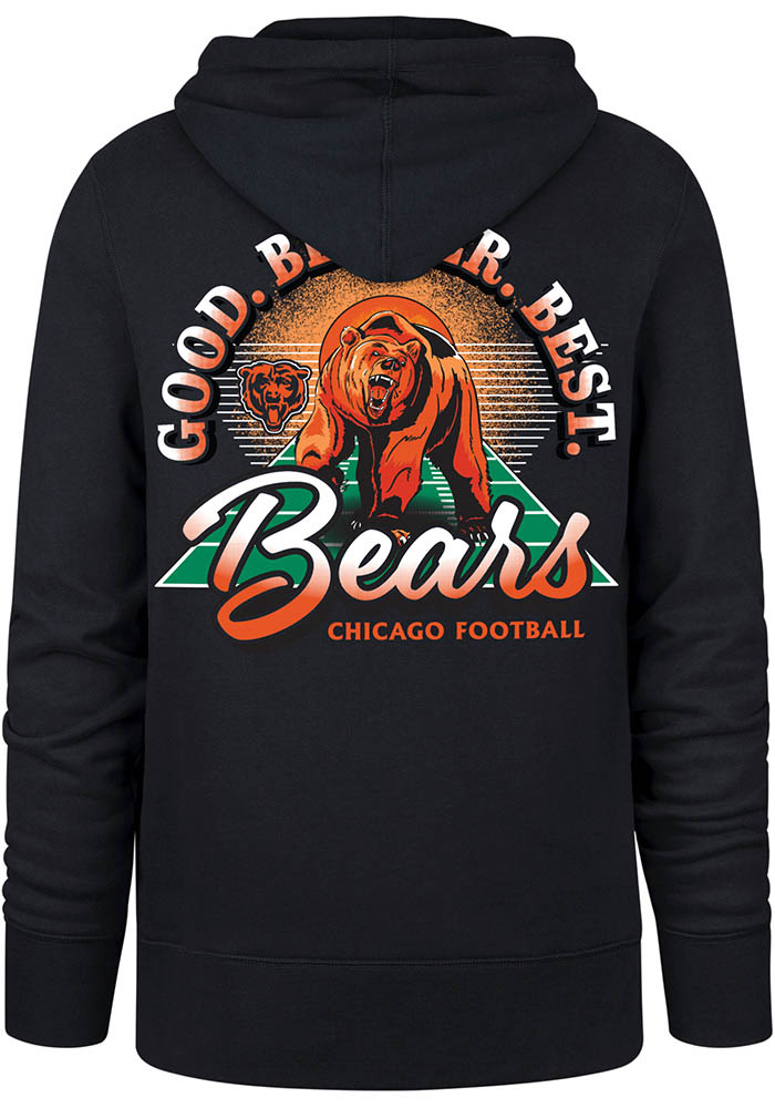 47 Chicago Bears Mens NAVY Good Better Best Headline Hood Hoodie