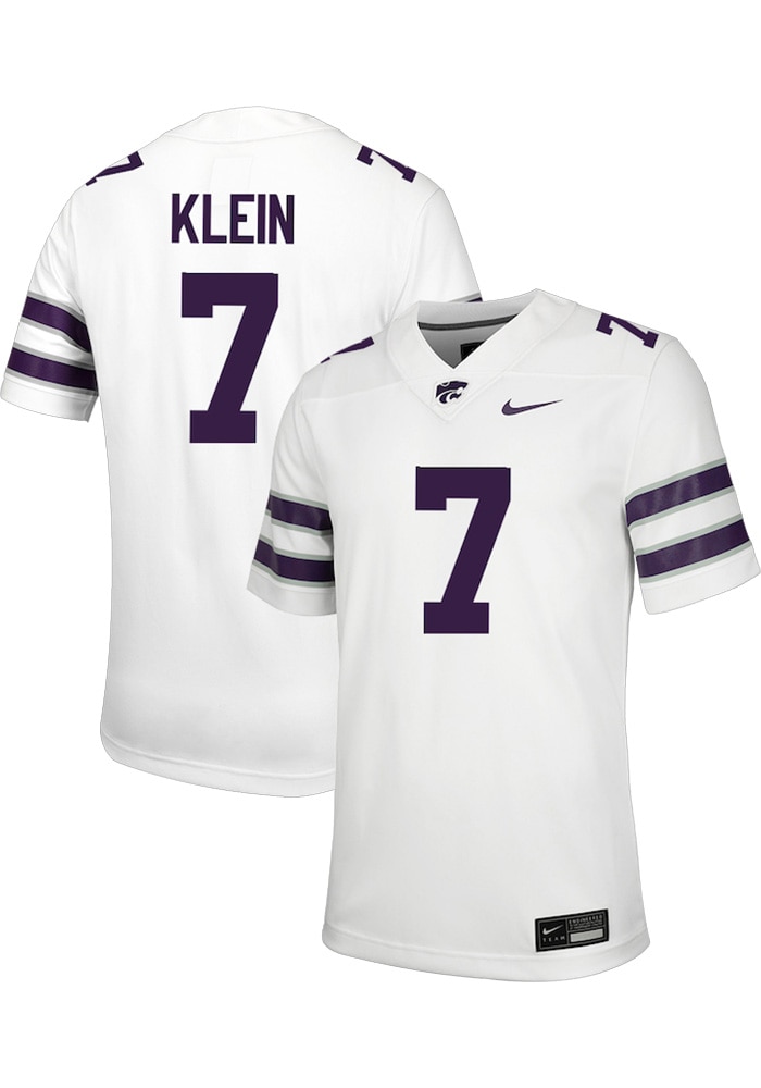 Collin Klein Mens White K-State Wildcats Name And Number Football