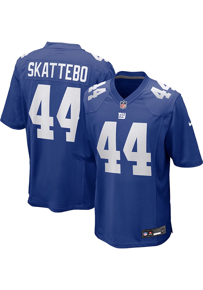 Cam Skattebo New York Giants ROYAL Home Jersey - 92184731
