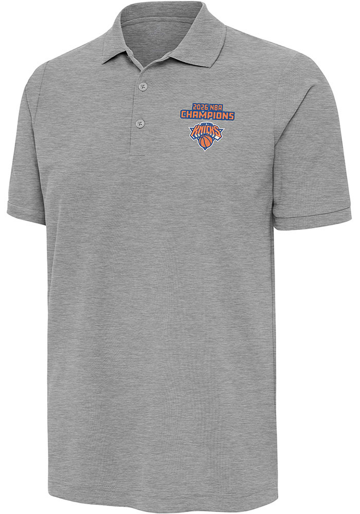 Antigua New York Knicks Mens 2026 NBA Champion Legacy Pique GREY