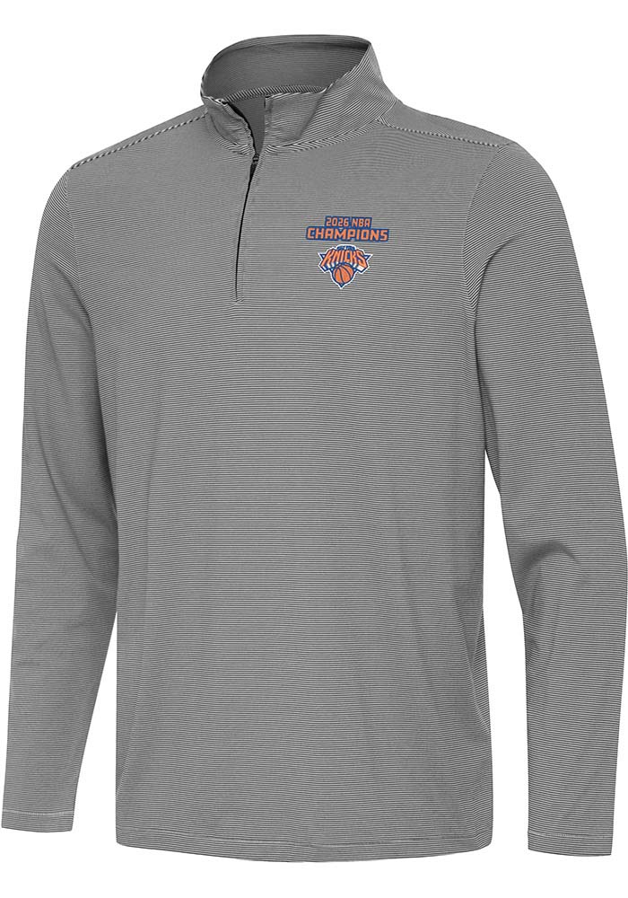 Antigua New York Knicks Mens BLACK 2026 NBA Champion Twine