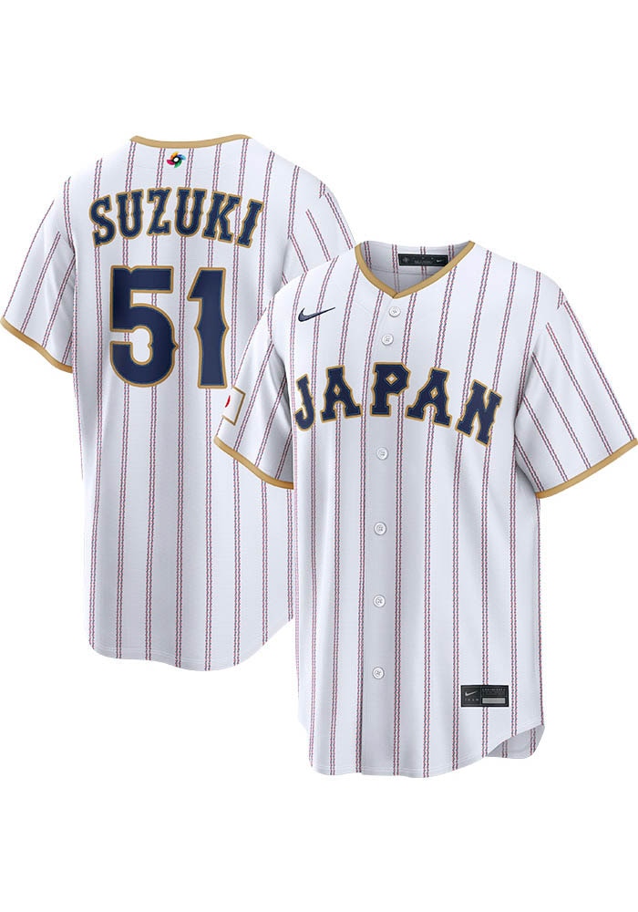 Seiya Suzuki Japan Mens White World Baseball Classic Limited