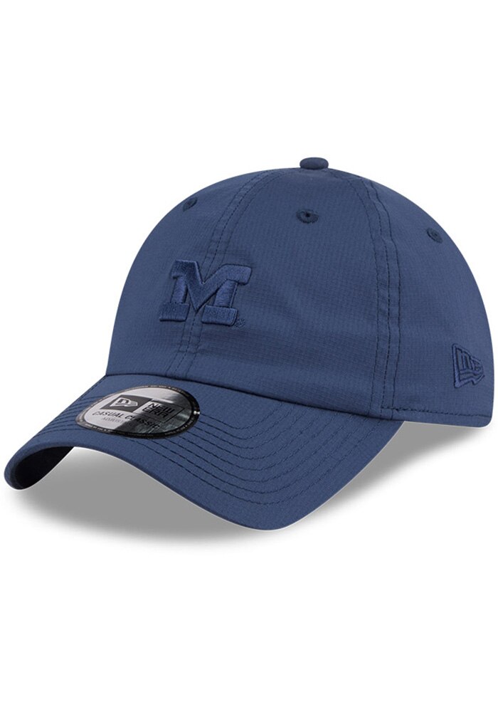 New Era Michigan Wolverines NAVY Ripstop Casual Classic Adjustable