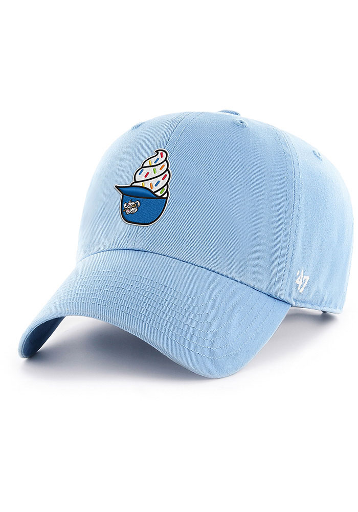 47 Omaha Storm Chasers LIGHT BLUE Ice Cream Helmet Clean Up