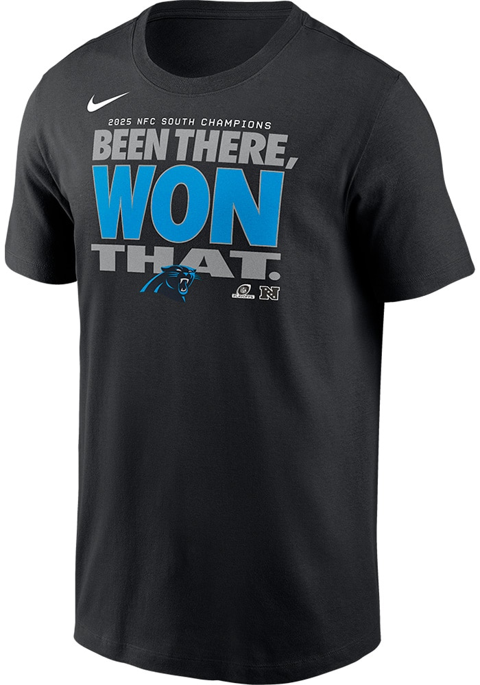 Nike Carolina Panthers BLACK Division Champion 2025 Super Helmet