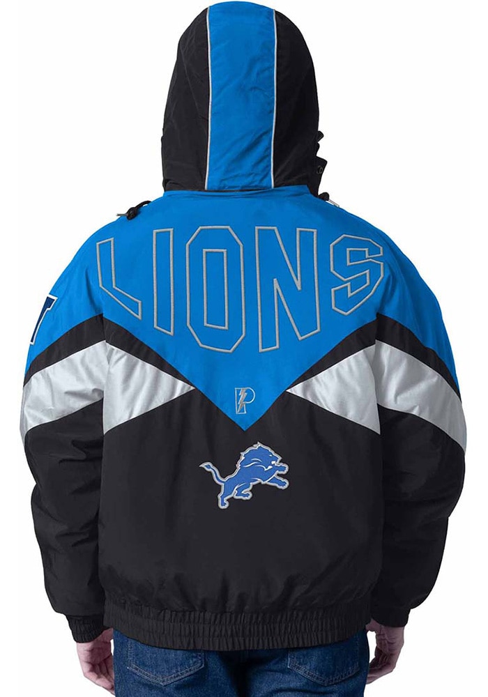 Pro Player Detroit Lions Mens BLUE Jet Heavyweight Jacket - 9439407