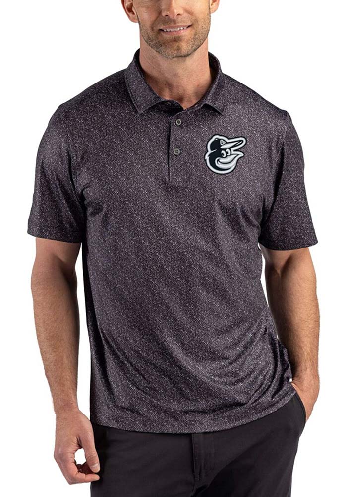 Baltimore Orioles Cutter and Buck BLACK Mono Pike Fern Big and
