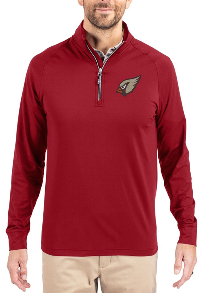 Cutter and Buck Arizona Cardinals Mens Red NFL Rivalries Adapt Eco