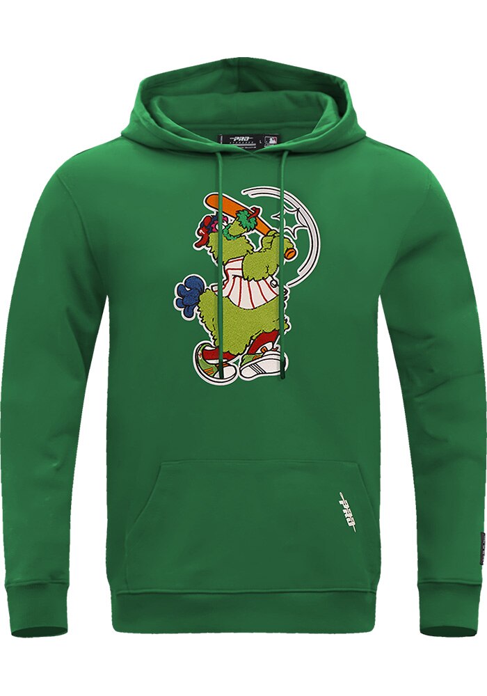 Phillie Phanatic Philadelphia Phillies Mens GREEN Long Sleeve
