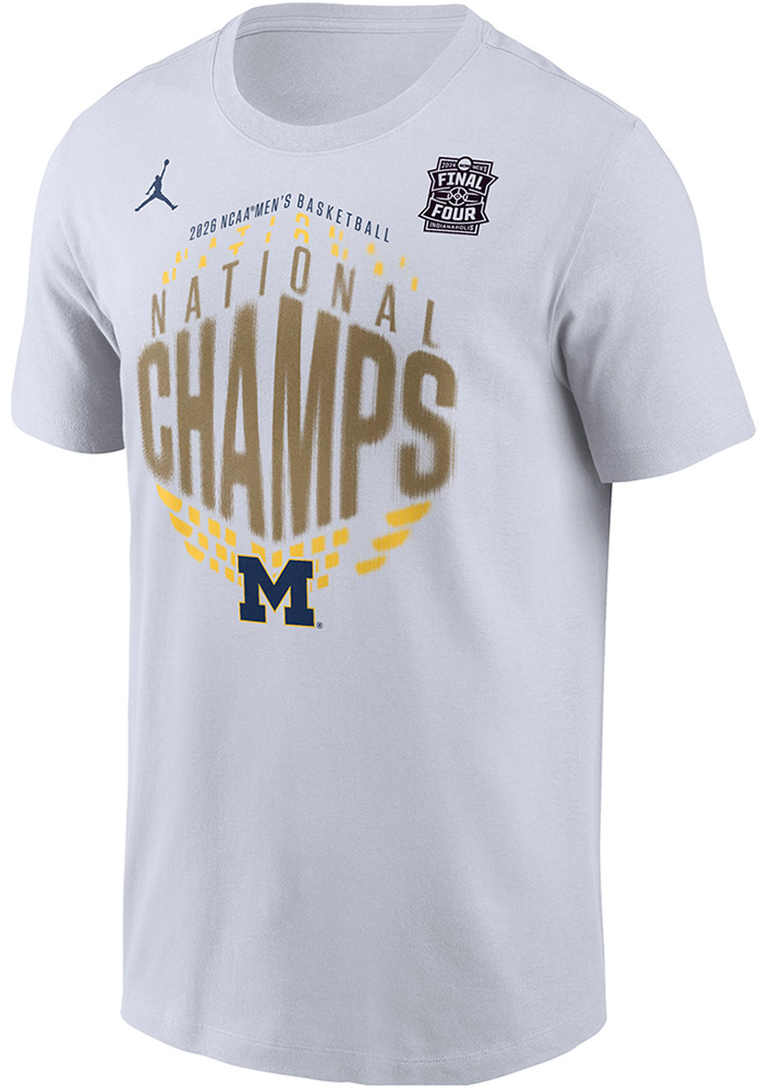 Nike Michigan Wolverines White 2026 Men's Basketball National