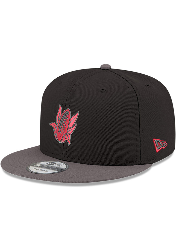 Nebraska Cornhuskers New Era BLACK Black Graphite Color Pop GCP