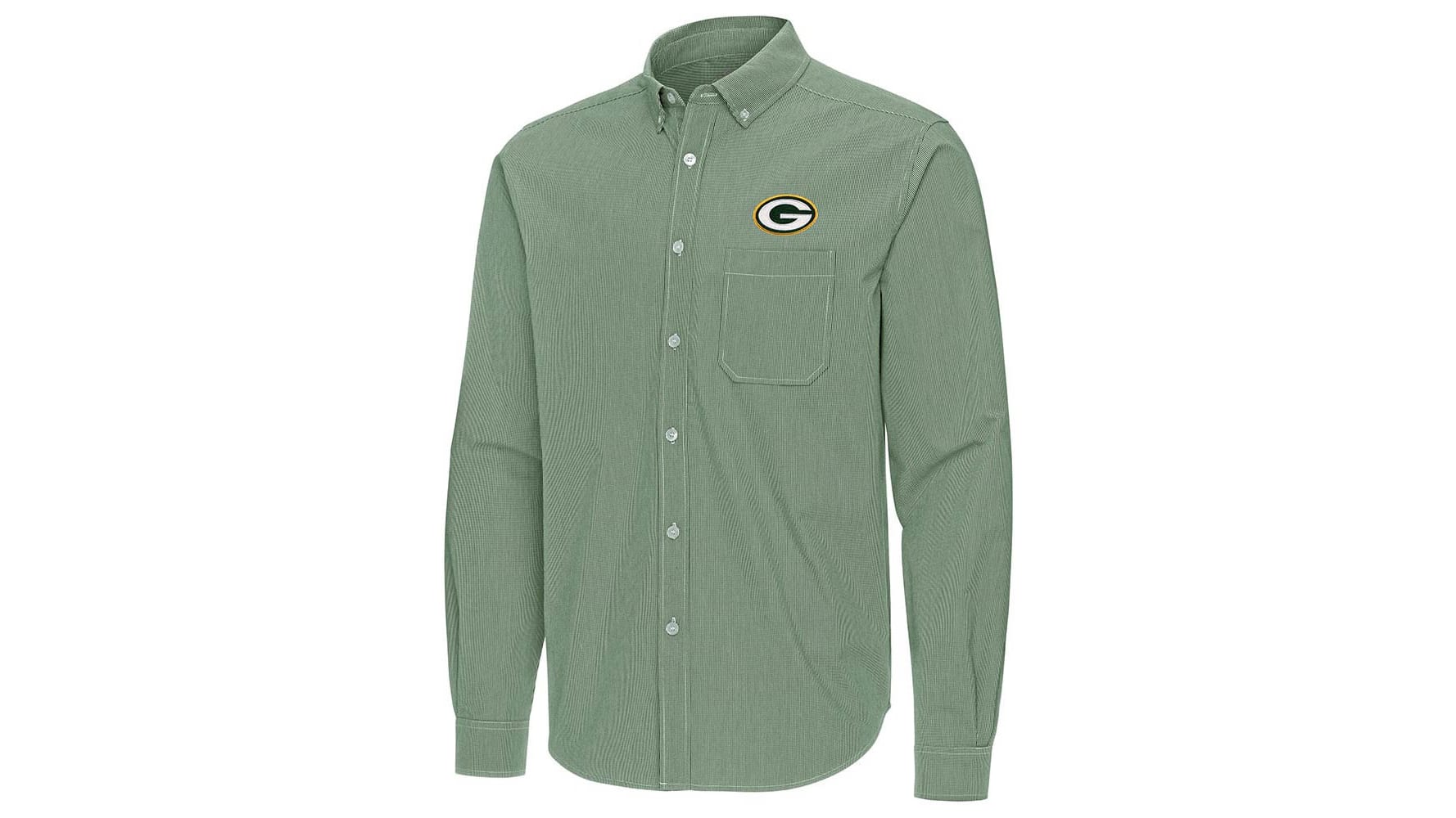 green bay packers men's dress shirt Green Bay Packers Throwback Performance Polo Green / S main image 1