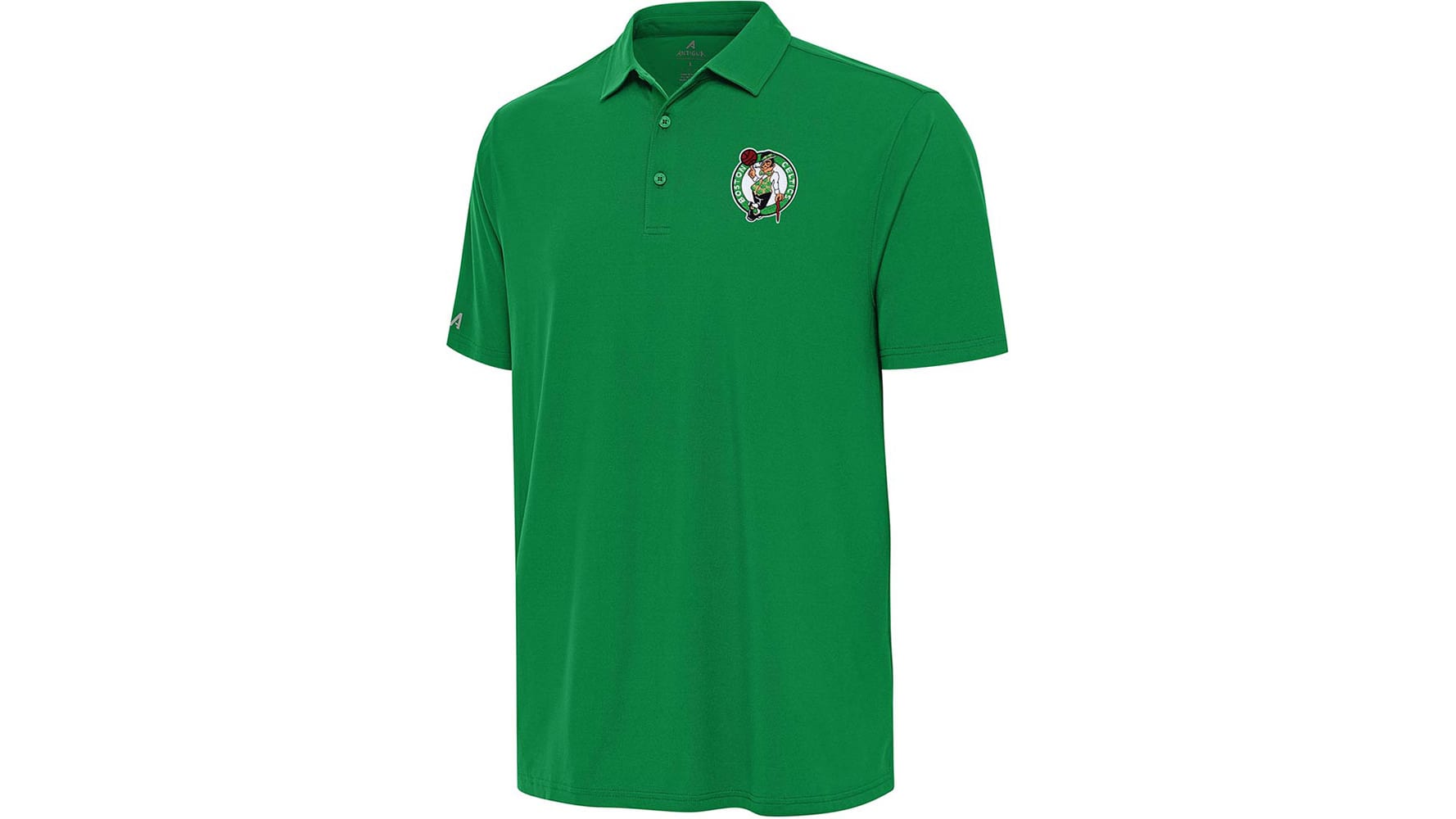 boston celtics dress shirt Men's Antigua Gray Boston Celtics Porter Woven Long Sleeve Button-Down Shirt