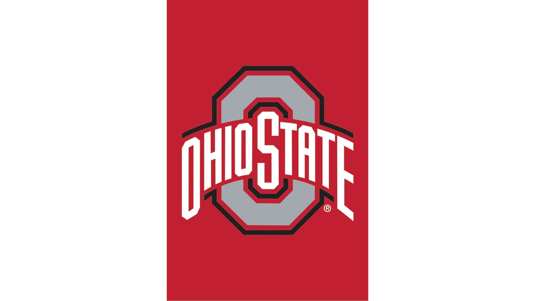 College Flags & Banners Co. OSU Buckeyes Block O Logo Grey