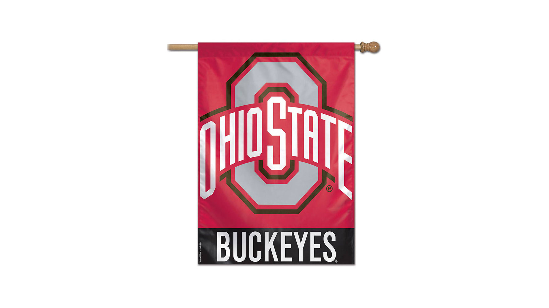 Ohio State Gray Block O Garden Flag. - College Traditions