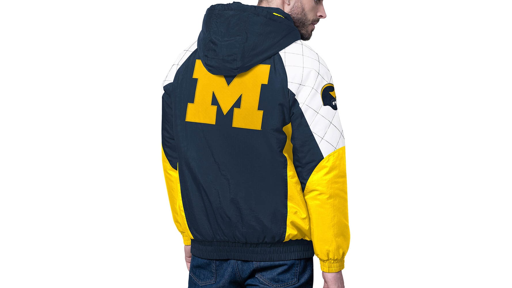 Veste Vintage Michigan Wolverines Pro Player - Taille L Homme - Big 10 - Occasion Très Bon état