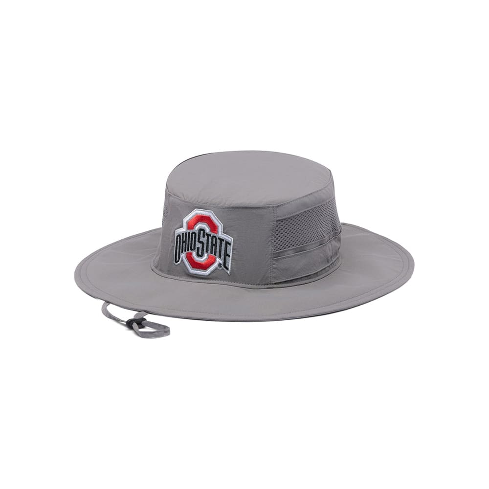 Ohio State Buckeyes Scarlet & Gray Sunhat Ohio State Buckeyes New Era Patch 59FIFTY Fitted Hat  main image 4