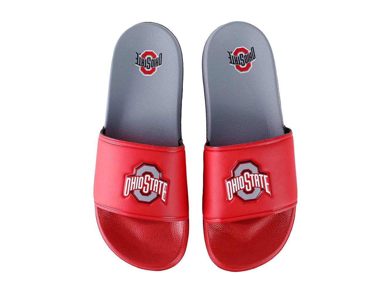 Nike Ohio State Buckeyes Offcourt Mens Black Red Slides Beach DD0534-001 Ohio State Buckeyes Footwear | Ohio State Buckeyes Shoes  main image 4