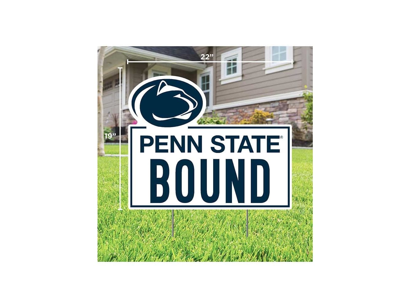 Bandiera Da Giardino Bifacciale BSI NCAA Penn State Nittany Lions - 45,7 X 30,5 Cm - Ufficiale