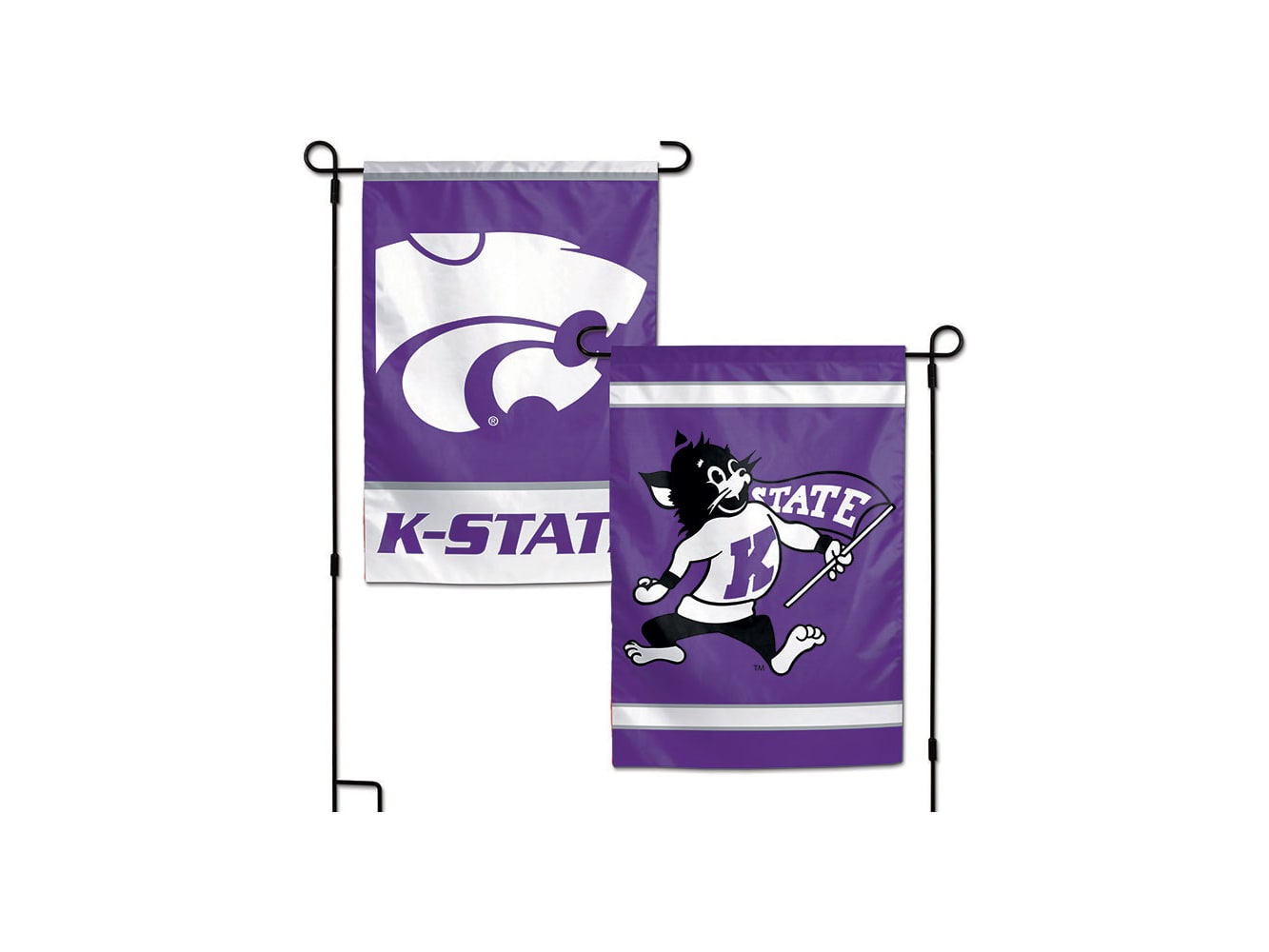thumbnail image 2 of Kansas State Wildcats Flag 3x5 Ft – Nylon – Purple – College Flags And Banners Co. 2 of 6