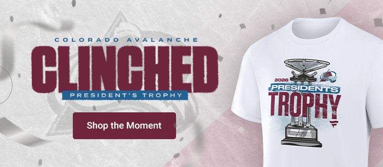 Colorado Avalanche Clinched Presidents Trophy | Shop The Moment