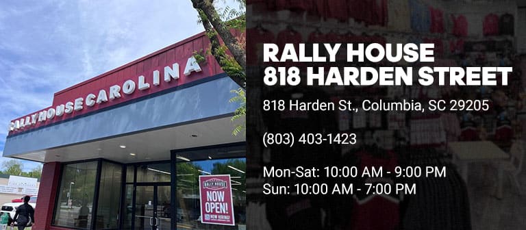 Rally House 818 Harden Street | The Ultimate Gamecocks Fan Store