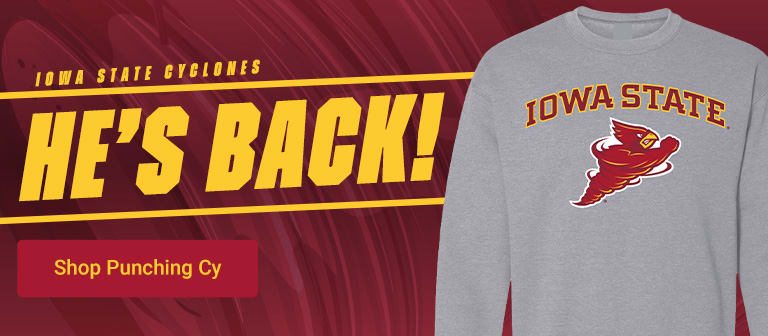 Iowa State Cyclones He's Back | Shop Punching Cy